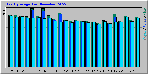 Hourly usage for November 2022