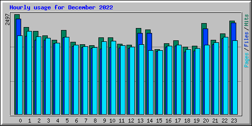 Hourly usage for December 2022